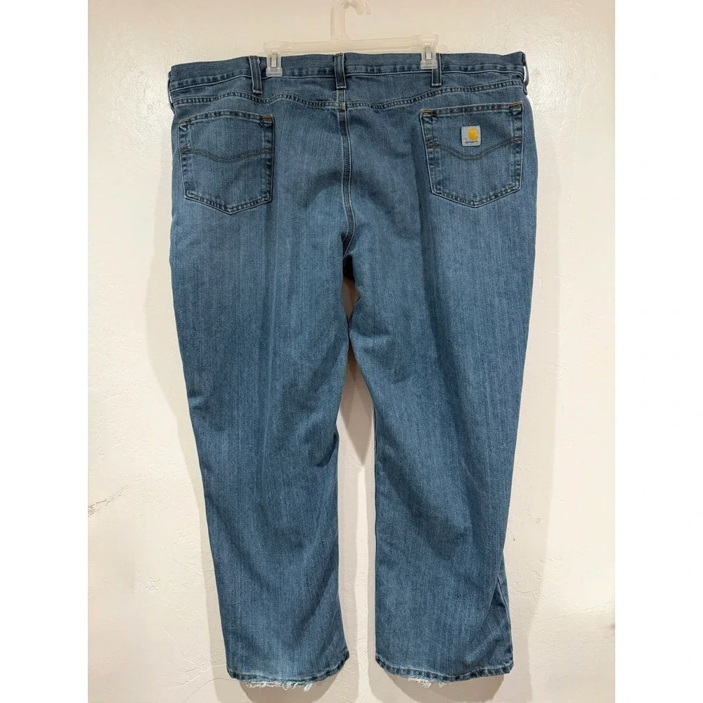 Carhartt Relaxed Fit Blue Denim Jeans Medium Wash Mens Waist Size 50